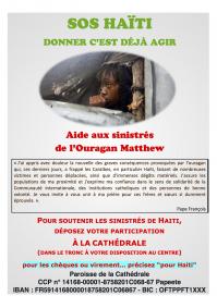 Sos haiti cathe drale